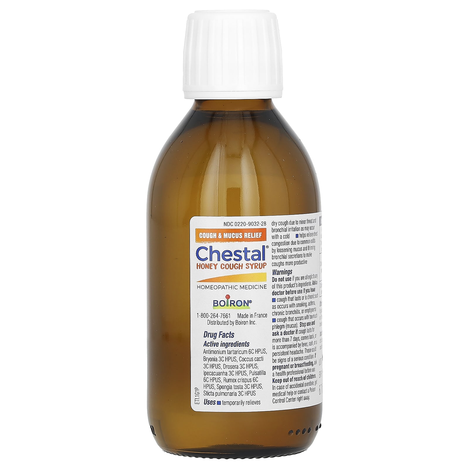 Boiron, Chestal Honey, Cough Syrup , 6.7 fl oz (200 ml)