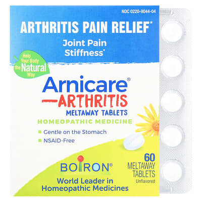 Boiron, Arnicare, Problematic Joint Reaction, Instant Dissolve Tablets, Unflavored, 60 Instant Tablets