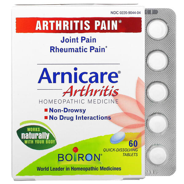 Boiron, Arnicare, Gegen Arthritis, 60 schnellauflösende Kapseln