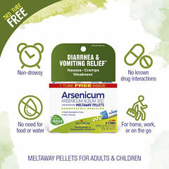 Boiron, Arsenicum, Diarrhea & Vomiting Relief, Meltaway Pellets, 30C, 3 Tubes, 80 Pellets Each — foto 7