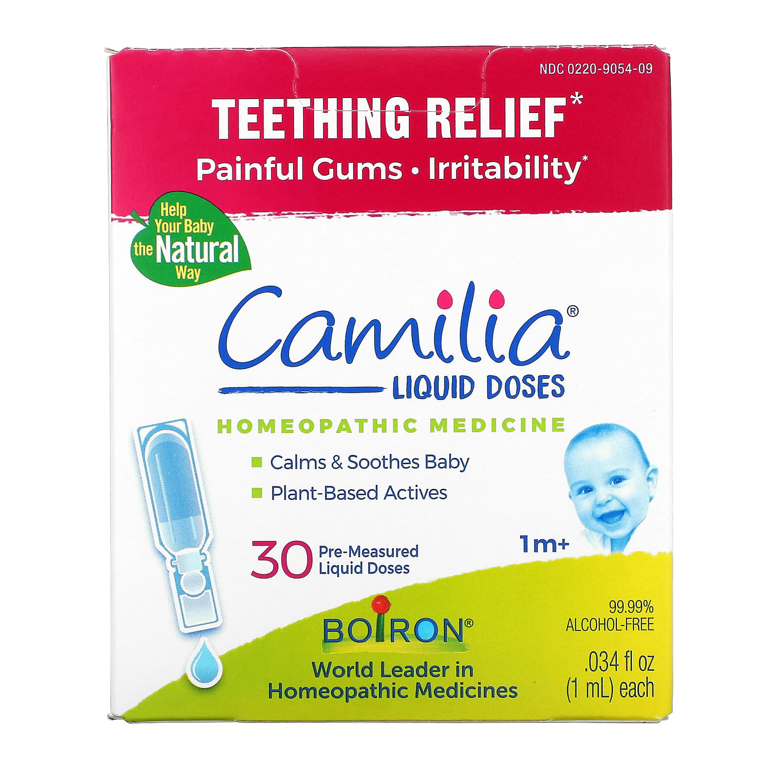Заказать Boiron, Camilia, средство для снятия боли при прорезывании зубов, для младенцев от 1 месяца, 30 отмеренных жидких доз