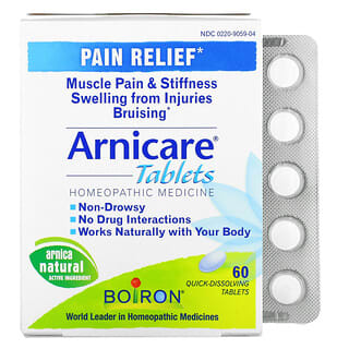 Boiron, Arnicare, Pain Relief, Schmerzlinderung auf Arnika-Basis, 60 schnell auflösende Tabletten