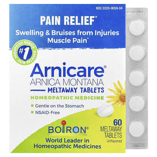 Boiron, Arnicare, Arnica Montana Meltaway tabletta, ízesítetlen, 60 Meltaway tabletta
