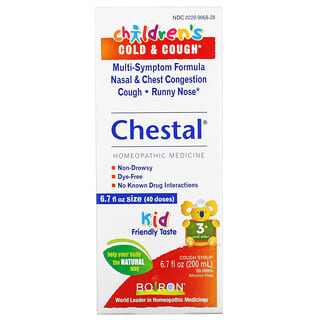 Boiron, Chestal, 어린이 기침 및 감기, 만 3세 이상, 200ml(6.7fl oz)