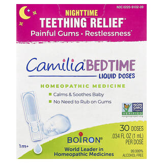 Boiron, Camilia® Bedtime Liquid Doses, 1 Month+, 30 Doses, 0.034 fl oz (1 ml) Each