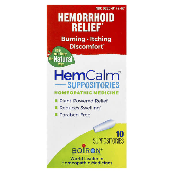 Boiron, HemCalm 栓劑，肛痔緩解劑，10 個栓劑