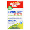 HemCalm On The Go, Hemorrhoid Relief, 2 Portable Tubes, Approx. 80 Pellets Each