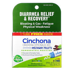 Boiron, Cinchona, Diarrhea Relief & Recovery Meltaway Pellets, 30C, 3 Tubes, 80 Pellets Each