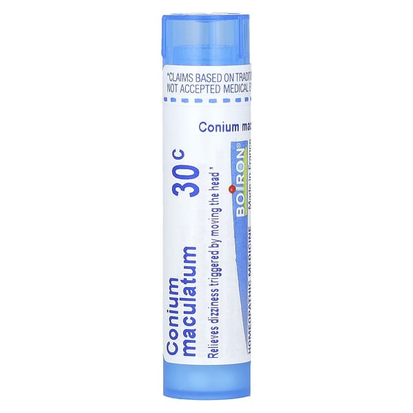 Boiron, Conium Maculatum, 30C, Dizzy Relief, Approx 80 Pellets