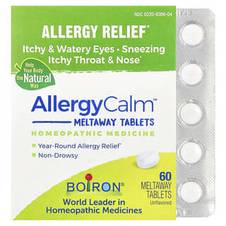 Boiron, AllergyCalm，敏感緩解，原味，60 片即溶方劑片