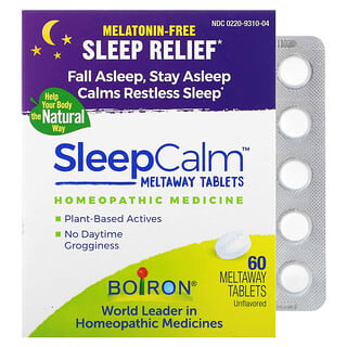 Boiron, Sleep Calm Meltaway Tablets、プレーン、メルトアウェイタブレット60粒