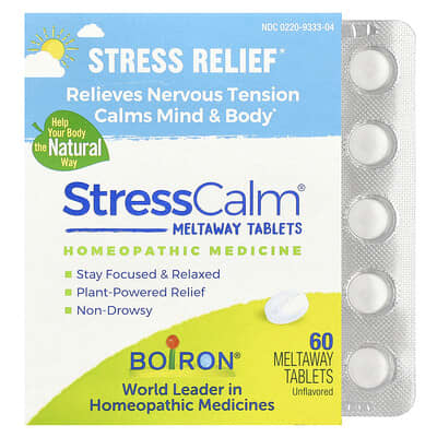 Boiron, StressCalm®, Unflavoured, 60 Meltaway Tablets