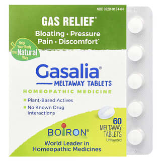Boiron, Gasalia, средство для устранения газов, без ароматизаторов, 60 таблеток Meltaway