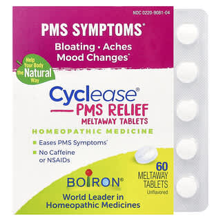 Boiron, Cyclease PMS, Unflavored, 60 Meltaway Tablets