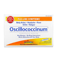 Boiron‏, Oscillococcinum, תסמינים דמויי שפעת, 6 מנות, 0.04 אונקיות כל אחת