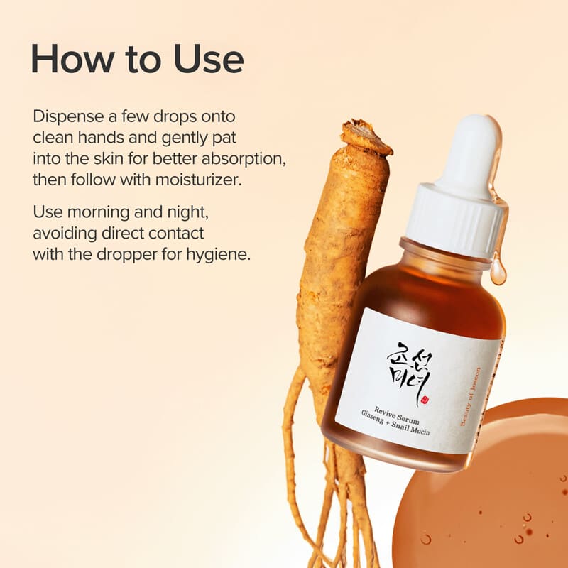 Revive Serum, Ginseng + Snail Mucin, 1.01 fl oz (30 ml)