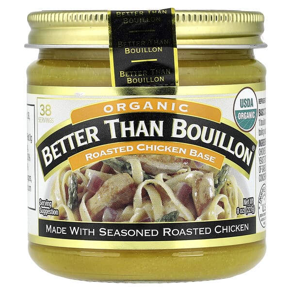 Better Than Bouillon, 유기농 볶은 닭고기 베이스, 227g(8oz)