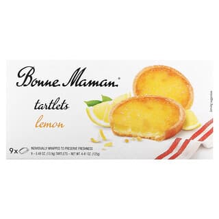 Bonne Maman, Tartlets, Lemon, 9 Tartlets, 0.49 oz (13.9 g) Each
