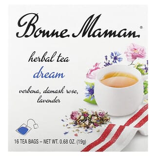 Bonne Maman, Herbal Tea, Dream, Caffeine Free, 16 Tea Bags, 0.04 oz (1.2 g) Each