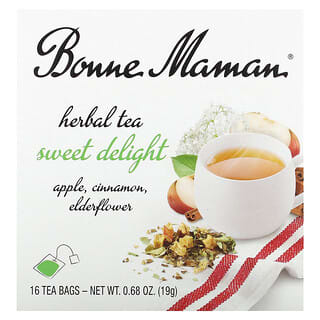 Bonne Maman, Herbal Tea, Sweet Delight, Caffeine Free, 16 Tea Bags, 0.68 oz (19 g)