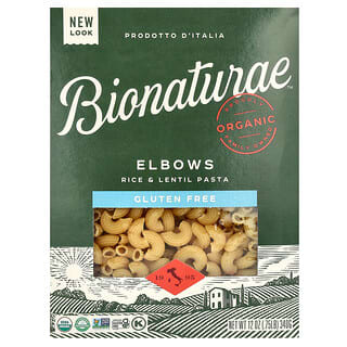 Bionaturae, Gluten Free Rice & Lentil Pasta, Elbows, 12 oz (340 g)