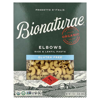 Bionaturae, Glutensiz Pirinç ve Mercimek Makarna, Dirsek, 12 oz (340 gr)