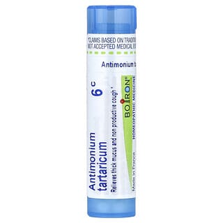 Boiron, Antimonium Tartaricum, 6C, Cough/Mucus Relief, Approx. 80 Pellets