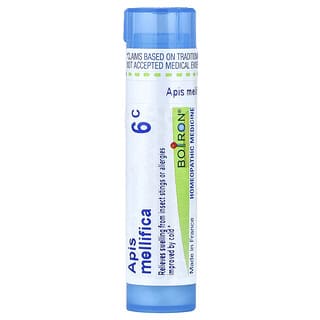 Boiron, Apis Mellifica, 6C, Insect Sting/Allergy Relief, Approx. 80 Pellets