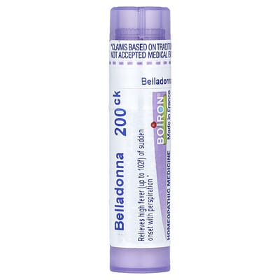 Boiron, Belladonna, 200CK, Fever Relief, About 80 Capsules