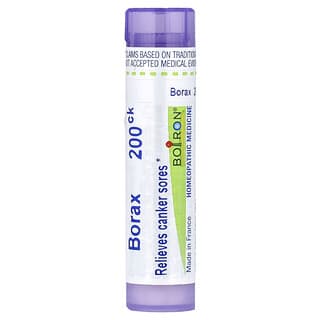 Boiron, Borax, 200CK, Canker Sore Relief, приблизительно 80 гранул