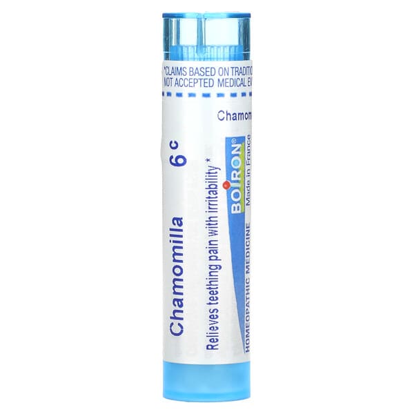 Boiron, Chamomilla, 6C, tandjes en prikkelbaarheid, ongeveer 80 korrels