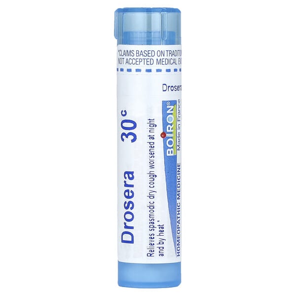 Boiron（ボイロン）, ドロセラ、30C、Dry Cough Relief、ペレット約80粒