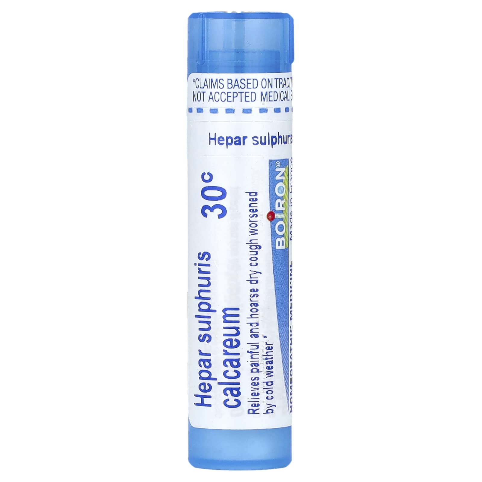 Hepar Sulphuris Calcareum, 30C, Dry Cough Relief, Approx. 80 Pellets