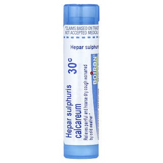 Boiron, Hepar Sulphuris calcareum, 30C, Alivio para la tos seca, Aprox. 80 gránulos