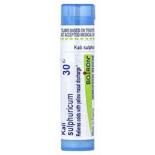 Boiron, Kali Sulphuricum, 30C, Nasal Congestion Relief, Approx. 80 Pellets