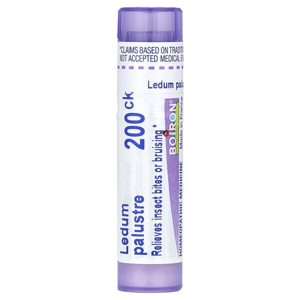 Boiron, Ledum Palustre, 200CK, Bug Bite Relief, Approx 80 Pellets