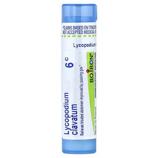 Boiron, Lycopodium Clavatum, 6C, Bloat & Gas Relief, Approx 80 Pellets