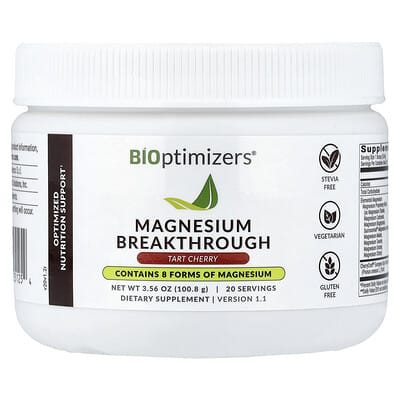 BIOptimizers, Magnesium Breakthrough, Tart Cherry, 3.56 oz (100.8 g)