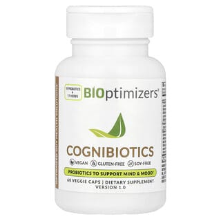 BiOptimizers, Cognibiotics, 60 capsules végétariennes