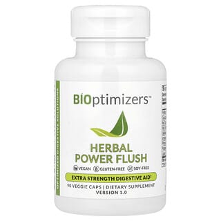 BiOptimizers, Herbal Power Flush, засіб для промивання, 90 веганських капсул