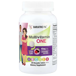 Bariatric Pal, Multivitamin One, Mixed Berry, 30 Chewable Tablets