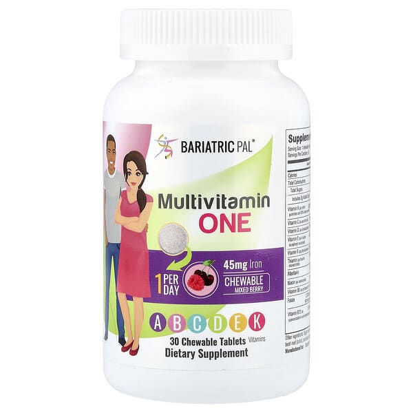 Multivitamin One, Mixed Berry, 30 Chewable Tablets