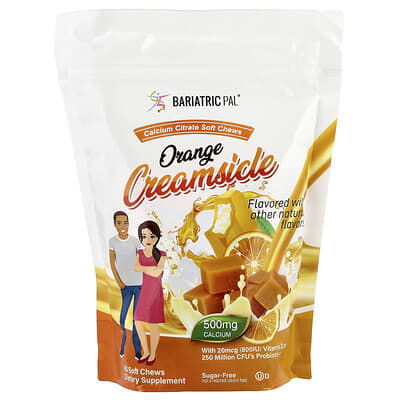 BariatricPal, Calcium Citrate Soft Chews, Orange Creamsicle, 90 Soft Chews