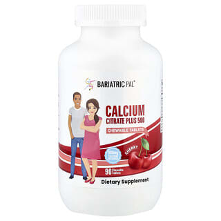 Bariatric Pal, Calcium Citrate Plus 500, Cherry , 90 Chewable Tablets