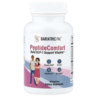 BariatricPal, Peptide Comfort, Vitamine de soutien GLP-1 quotidienne, 60 capsules