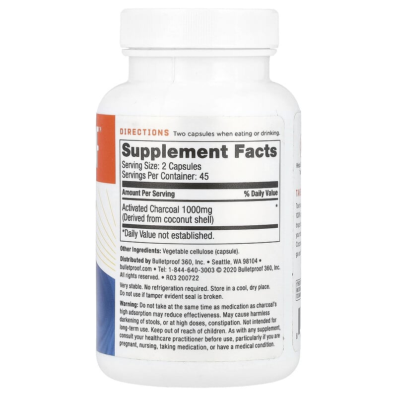 bulletproof upgraded coconut charcoal and glutathione force Charcoal, Detox & Gas Relief, 90 Veg Capsules (500 mg per Capsule) cocomo-skin-c477149921526