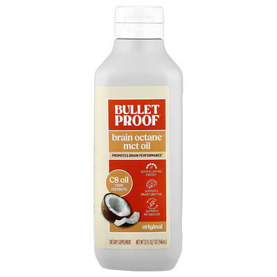 BulletProof, Brain Octane® Medium Chain Triglyceride Oil, 32 fl oz (946 ml)