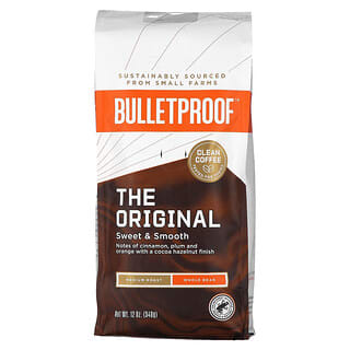 BulletProof, кофе, оригинальный, средней обжарки, зерновой, 340 г (12 унций)