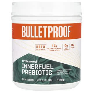 BulletProof, Innerfuel Prebiotic, Sem Sabor, 380 g (13,4 oz)