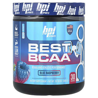 BPI Sports, Best BCAA, синя малина, 10,58 унції (300 г)